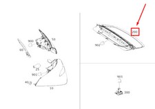 DRITTE BREMSLEUCHTE BREMSLEUCHTE HINTEN MERCEDES CLA C118 A1189069900 ORIGINAL