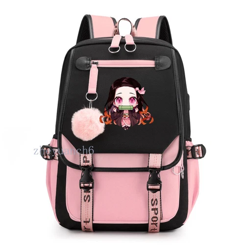 Anime Kamado Nezuko Backpack Kawaii Cartoon School Bag Large Capacity Student - Bild 8 von 12