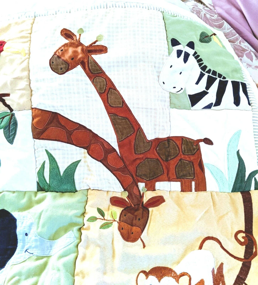 Kidsline 桑给巴尔 5 SOFT 墙被丛林野生动物园动物绿色婴儿儿童房套装 — 第 4/4 张图片
