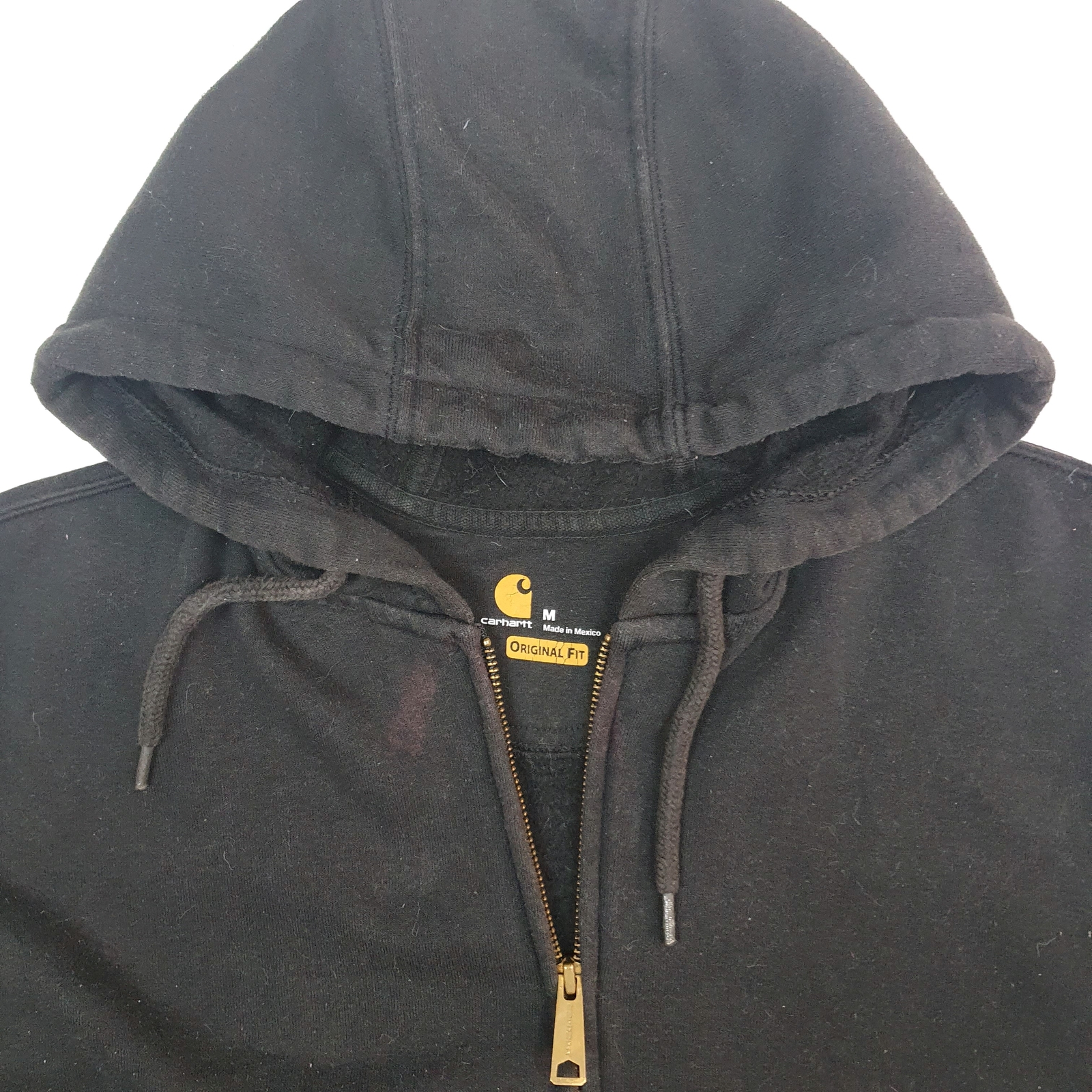 CARHARTT Full Zip K122 Hoodie Jumper Sweatshirt Mens M image 3