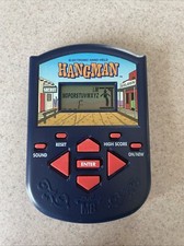 1995 Vintage Hangman Handheld Electronic Game Milton Bradley Hand Held Works EUC