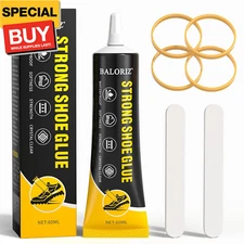 Shoe Glue Sole Repair, Transparent Shoe Glue Repair Adhesive with Sanding Strips