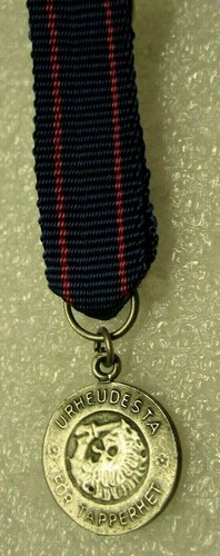 Finnland finnische Mini-Größenmedaille UPHEUDESTA FÜR TAPERHET, Ww2 - Bild 1 von 2