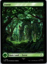 Magic the Gathering Forest #109 Full Art Assassin's Creed MTG Free Shipping!
