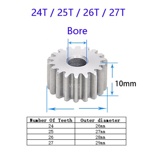 Modulu 1 Spur Gear & Gear Racks 12-150 Tooth 45# Carbon Steel Transmission Gear - Picture 24 of 112
