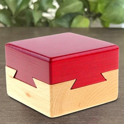 Hochwertiges Holzpuzzlespiel Magic Box Luban Lock IQ Lernspielzeug Kinder