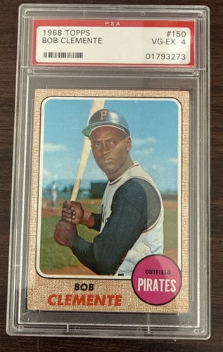 1968 Topps Roberto Bob Clemente #150 PSA 4 HOF