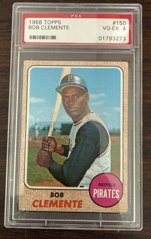 1968 Topps Roberto Bob Clemente #150 PSA 4 HOF