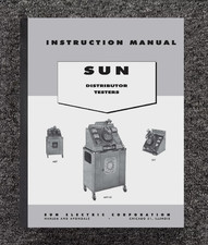 Dt-357 Engine Distributor Tester Operator Instruct Manual Fits Sun Mdt Sdt Mdt50