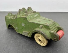 1940’s Sun Rubber Co. U. S. Army Radio Truck Toy 7” USA