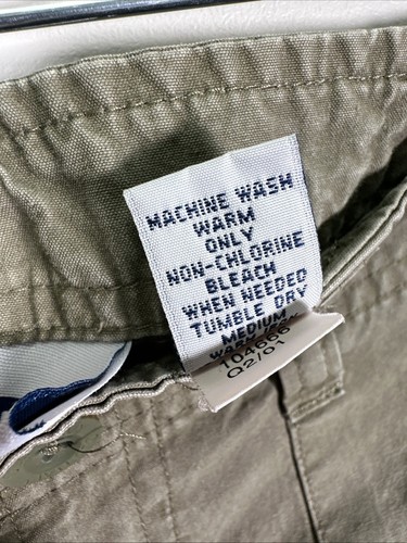 Y2K Vintage Old Navy Mid Rise Womens 8 Green Cargo Shorts Pockets Cotton - Picture 6 of 9