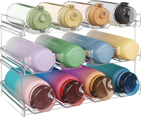 Lifewit Stapelbar Flaschen Organizer Schrank FüR 12 Flaschen, Flaschenregal