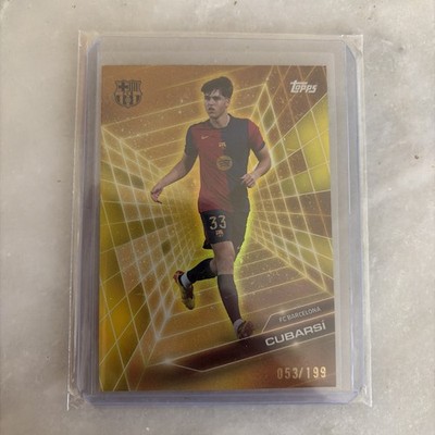 2024-25 Topps FC Barcelona Fan Set - Golden Futures Pau Cubarsi #GF-2