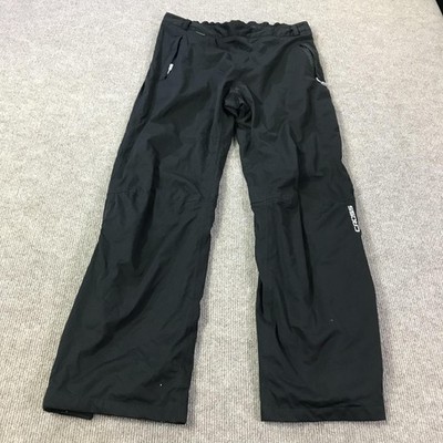 Cross Sweden Golf Rain Pants Mens XL Black FTX Stretch Waterproof Side Zip