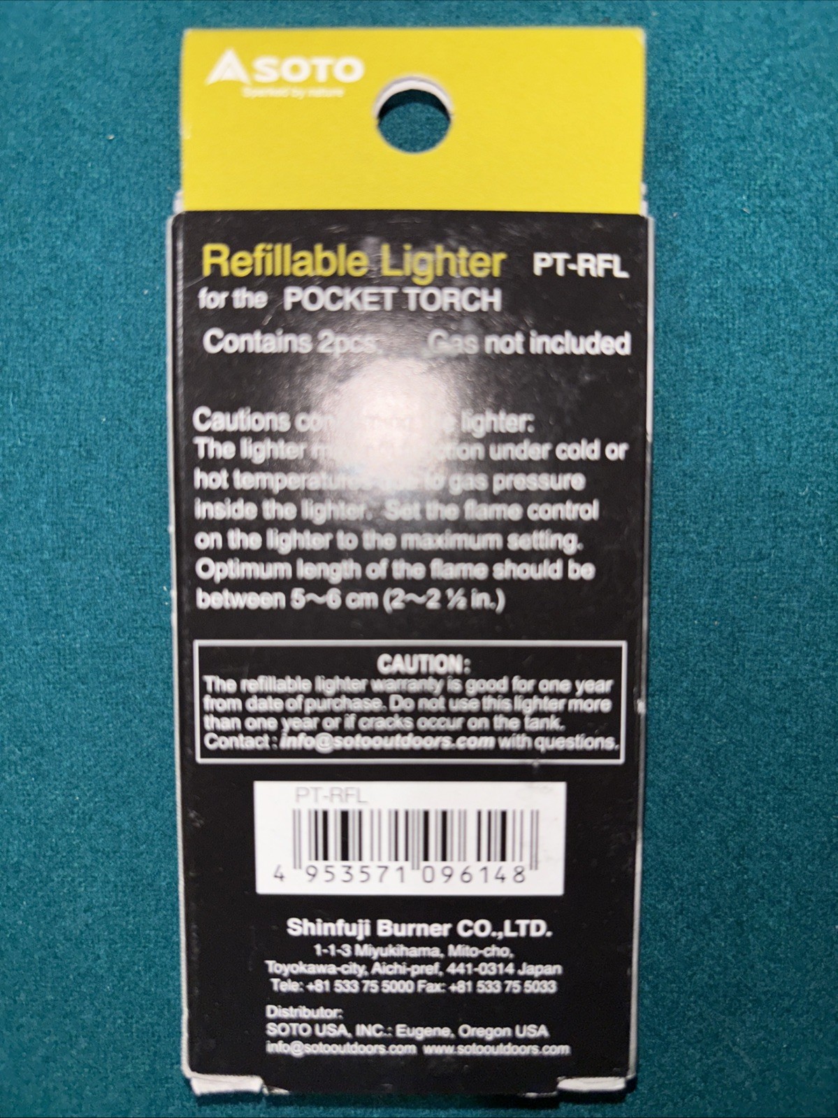 SOTO Pocket Torch &ndash; Different Variations Available &ndash; Lighter is Empty, Fuel NOT