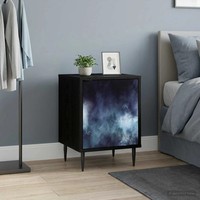 Nachttisch Raalte Schwarz Eichen-Optik 36 X 33 X 51 Cm
