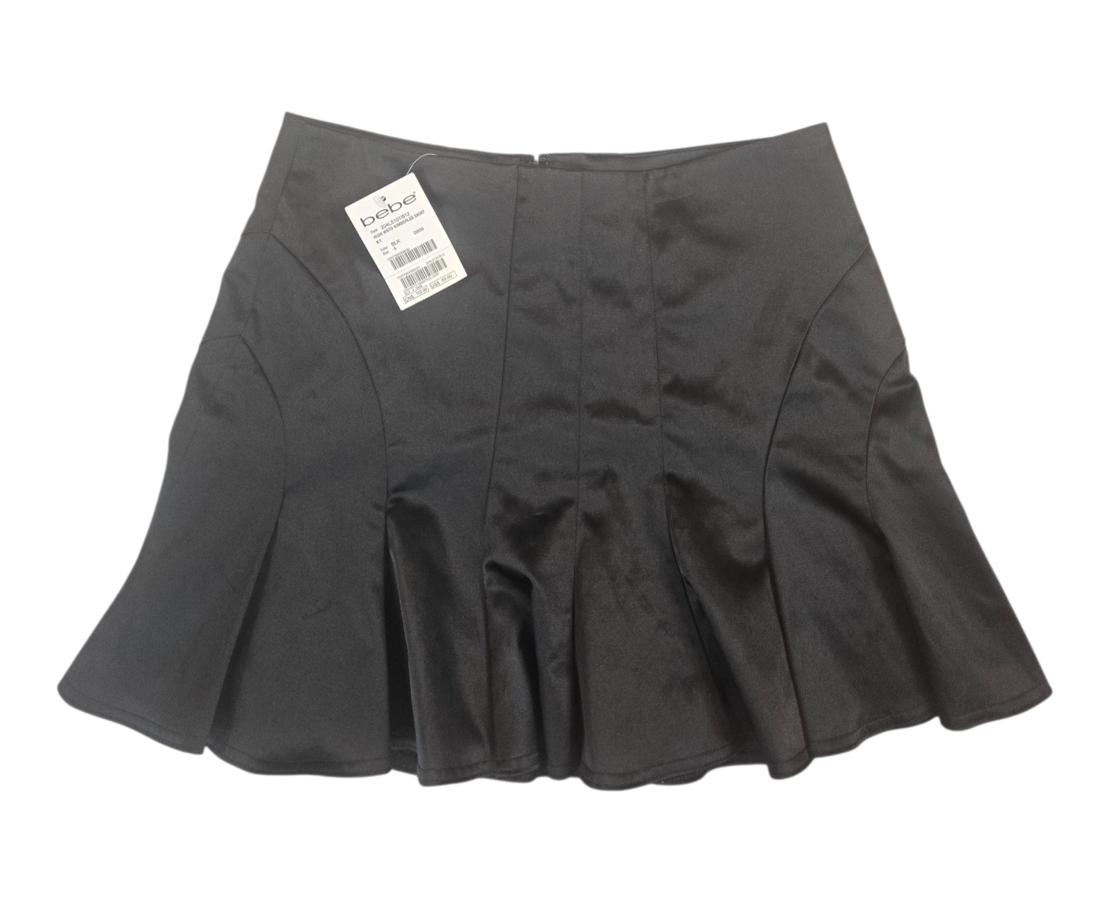 NEW! Bebe Pleated Mini Skirt Black Size 4
