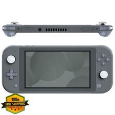 eXtremeRate Clear Glacier Blue Buttons for Switch Lite, Full Set