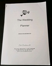 The Wedding Planner Cinema Production Notes For Upcoming Film Release In 2000.
