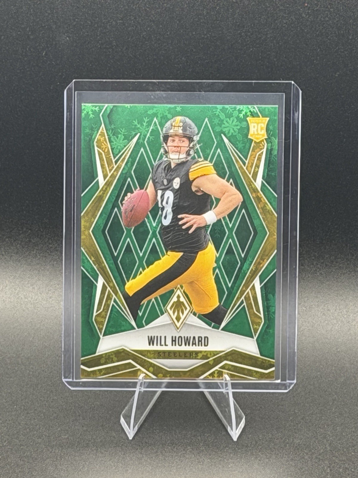 2025 Panini Phoenix Winter - Rookie Will Howard #165 Green Prizm (RC) /149