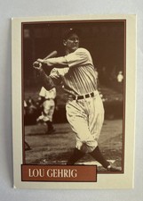 1991 Lou Gehrig The Homers Classics Baseball Card New York Yankees #9