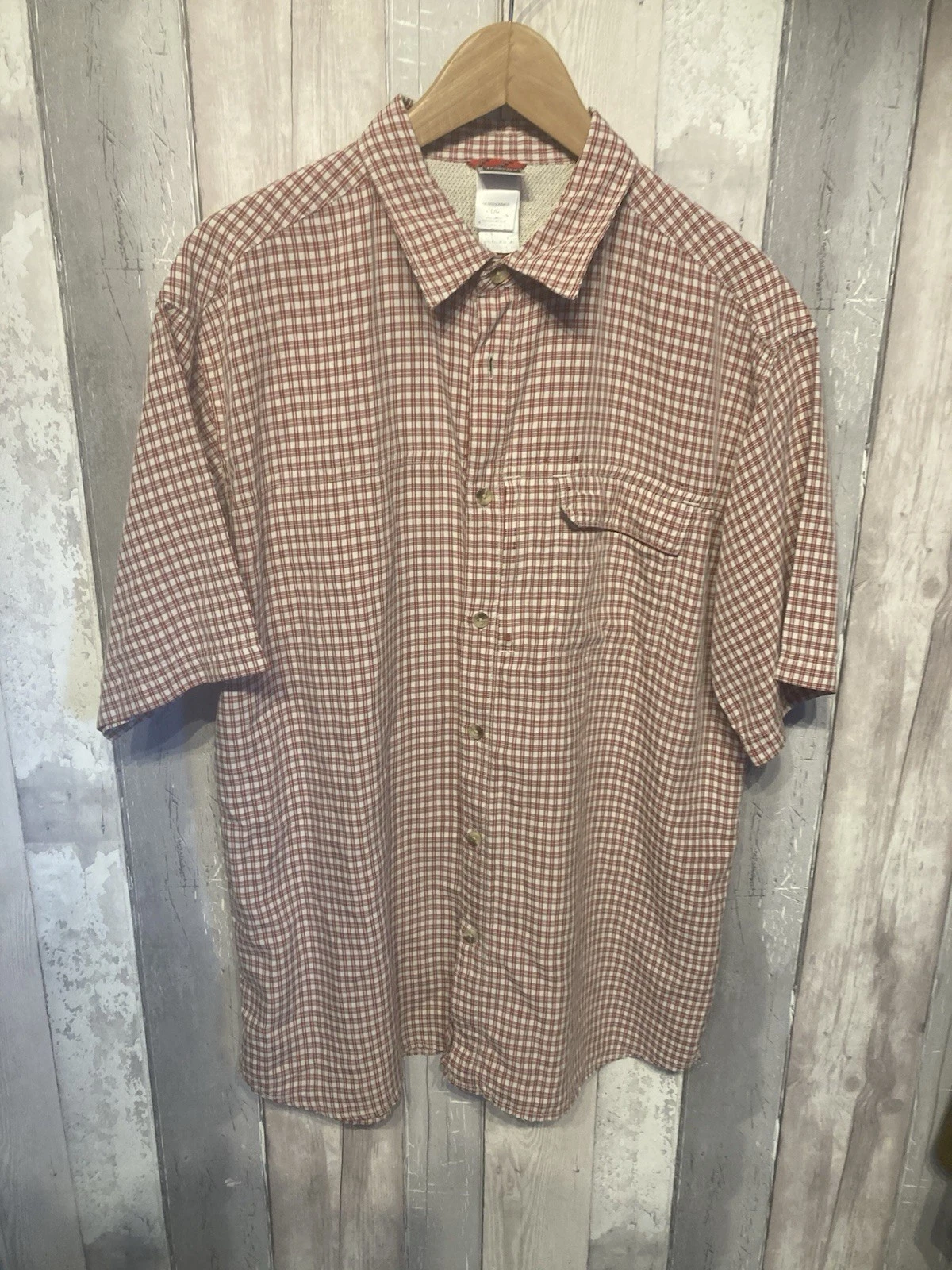 Men's North Face Lightweight Travel Walking Hiking Shirt Size Large Good Cond