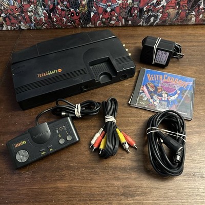 NEC TurboGrafx-16 TG16 Console W A/V Mod, Controller, Extension & Keith Courage