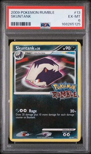 2009 POKEMON RUMBLE #13 SKUNTANK PSA 6
