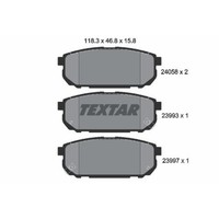 Textar BremsbeläGe Bremsbelegsatz Hinten System Sumitomo FüR KIA Sorento I