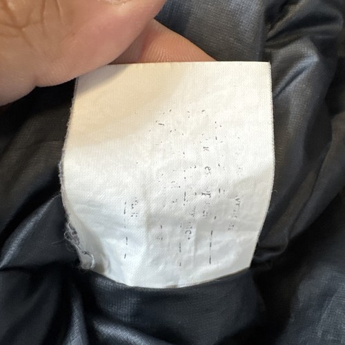 Patagonia piumino d'oca maglione gilet uomo taglia large nero imbottito zip tasche - Foto 8 di 8
