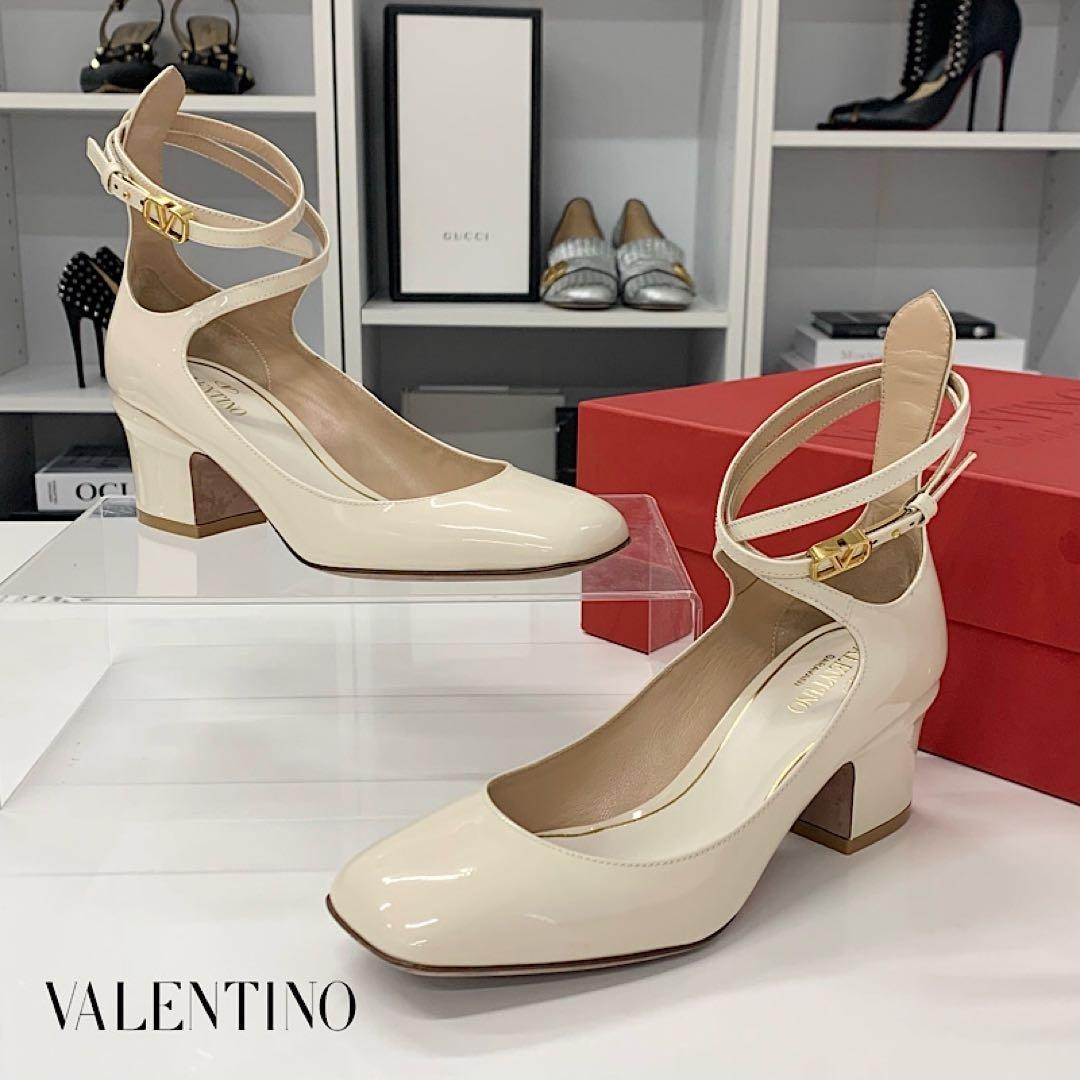 Valentino Garavani Pumps Heel Leather Ivory EU35/US5 116185c thumbnail 12