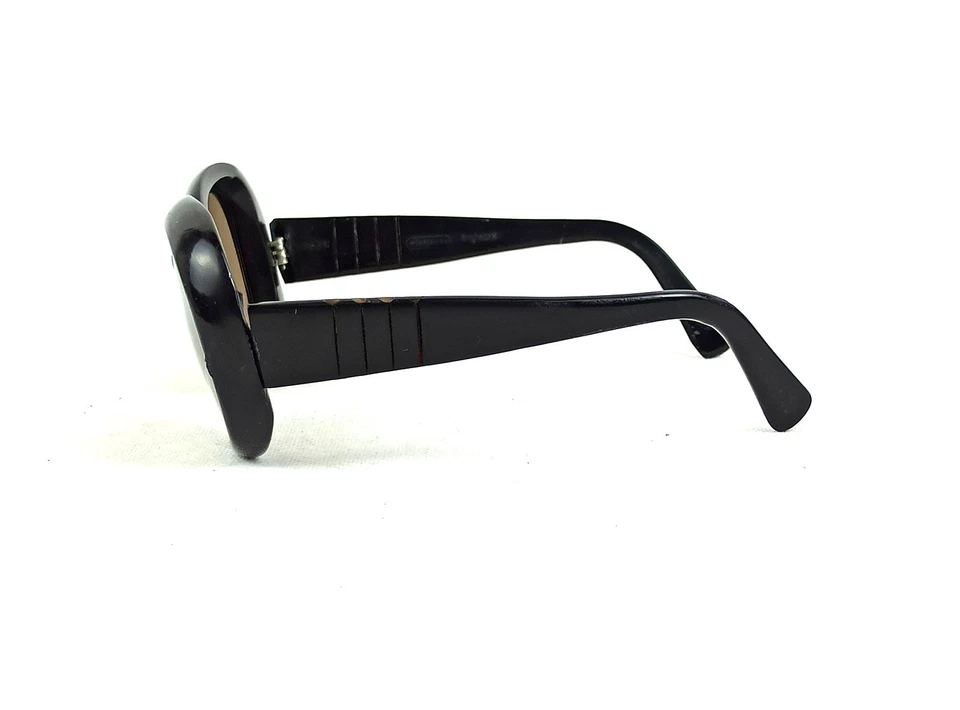 RARE 6383 N PERSOL RATTI LADY SUNGLASSES VINTAGE BLACK FRAME ITALY 60s OUTDOORS - Image 4 of 4