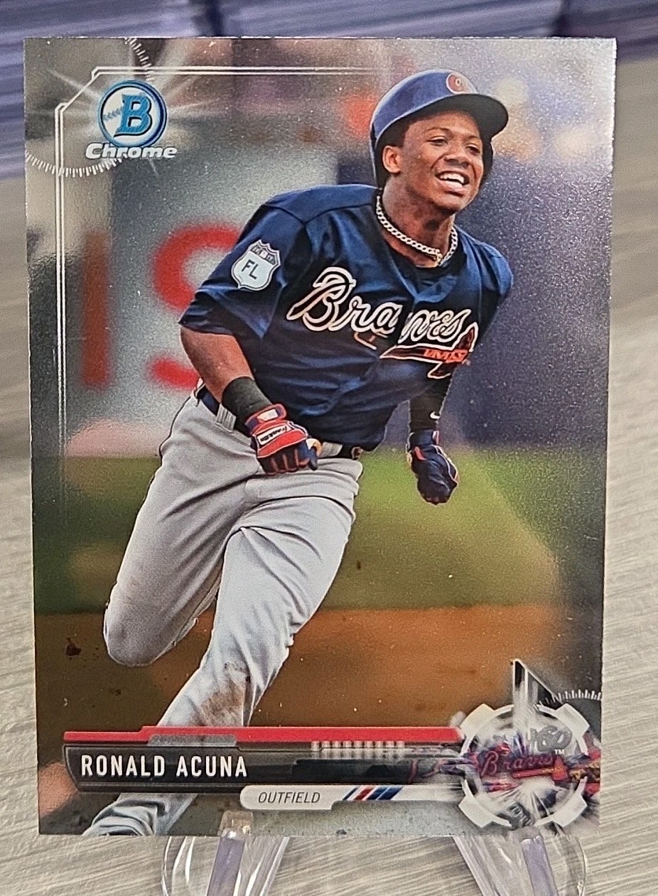 Ronald Acuna Jr 2017 Bowman Draft Chrome #BDC-39 Atlanta Braves