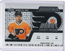 2022-23 Upper Deck Credentials - Debut Ticket Access Noah Cates #165 /799 (RC)