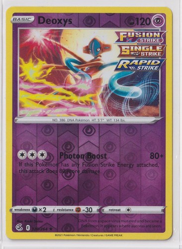 Pokemon SWSH - Fusion Strike 120/264 Deoxys Reverse Holo