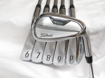 Used Titleist T200 Iron Set 6-PW, 48* AMT Red R300 Regular Flex