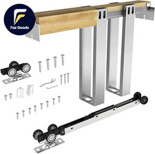 32"X80" Pocket Door Frame Kit with 120LBS Two-Way Soft-Close Mechanism