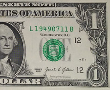 JULY 11th 1949 Birthday Anniversary Date Note One Dollar Bill Series 2021