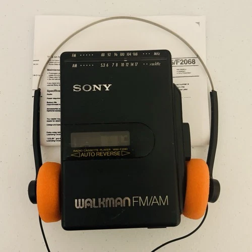 SONY Walkman WM-F2061 AM/FM Radio Cassette Player - New Belt - Reconditioned