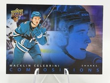 2025-26 Upper Deck Series 1 Compositions Macklin Celebrini CMP-7 Sharks