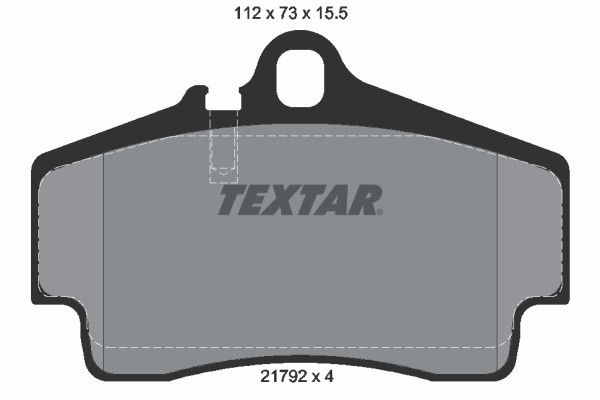Plaquettes de frein Textar 2179203 pour étrier de frein à disque OE 98635293910