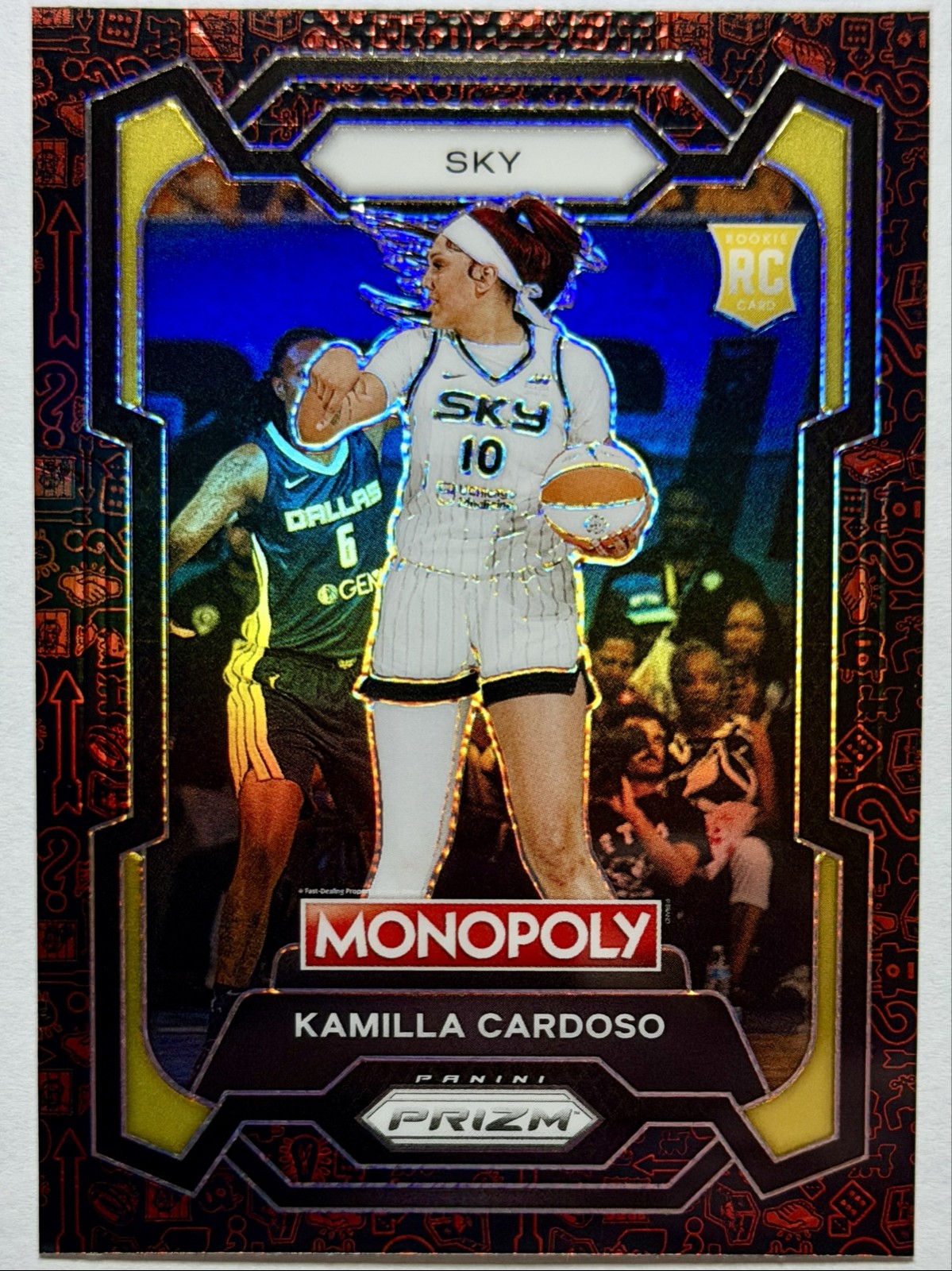 2024 Panini Prizm Monopoly WNBA - Kamilla Cardoso #2 Classic Icons Red Prizm...