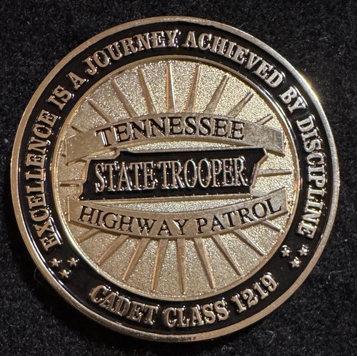 Tennessee Highway Patrol State Trooper Challenge Coin Cadet Class 1219 ...