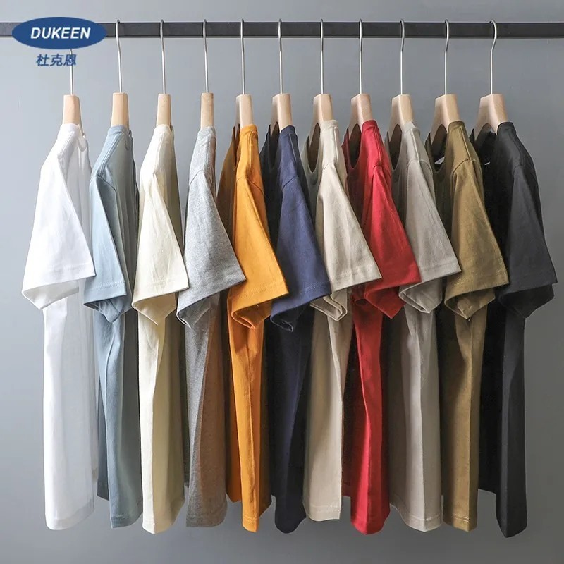 280GSM Oversized Heavyweight T-Shirt Men’s Cotton Short Sleeve Solid Casual Tee