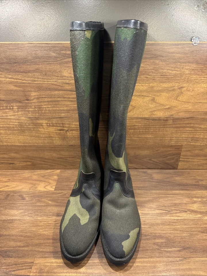 Botas Chippewa Para Hombres Camuflaje Lona Cuero Forradas a Prueba de Serpientes Talla 8-1/2D Vibram Foto 2 de 4