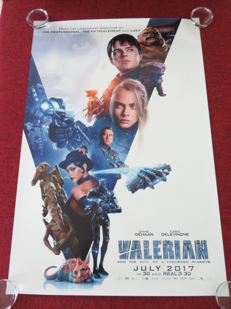 VALERIAN US ONE SHEET ROLLED POSTER RIHANNA CARA DELEVINGNE 2017