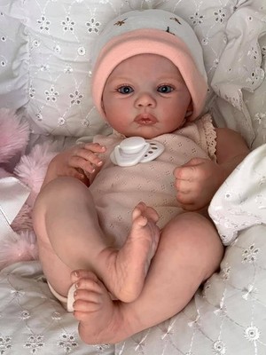 18 In Realistic Reborn Baby Dolls Silicone Full Body Girl Lifelike Newborn Doll