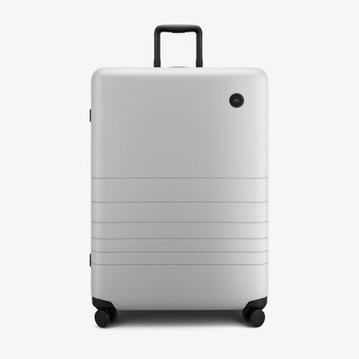Mono Check In Large Luggage Suitcase Stellar white