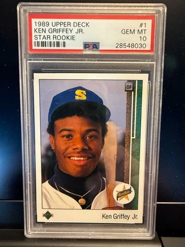 1989 Upper Deck Ken Griffey Jr. Rookie RC #1 Mariners PSA 10