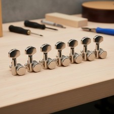 6-In-Line 2-Pin Guitar Locking Tuners with 15:1 Ratio for Strat  Tele